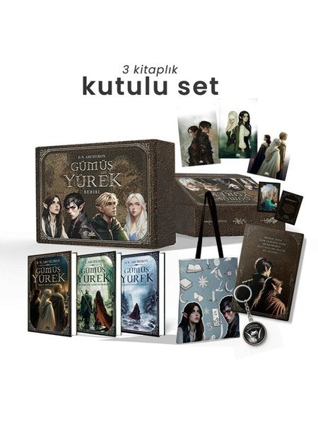 Gümüş Yürek Serisi Seti - 3 Kitap Takım - Hediyeli Kutulu
