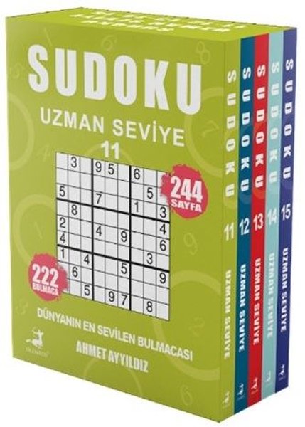 Sudoku - Uzman Seviye Seti - 5 Kitap Takım 11 - 12 - 13 - 14 - 15
