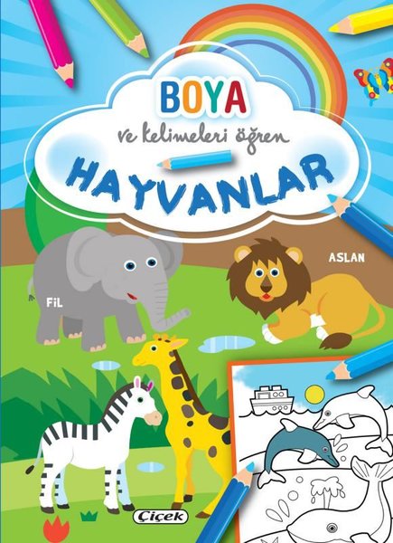 Hayvanlar - Boya ve Kelimeleri Öğren