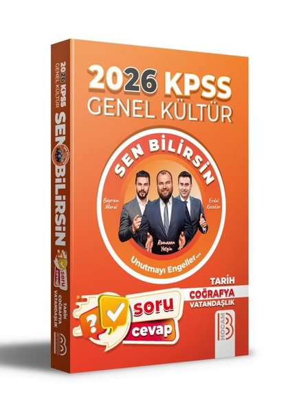 2026 KPSS Genel Kültür Sen Bilirsin Tarih - Coğrafya - Vatandaşlık Soru Cevap Kitabı