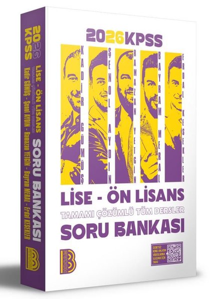 2026 KPSS Lise  -  Ön Lisans Tamamı Çözümlü Tüm Dersler Soru Bankası