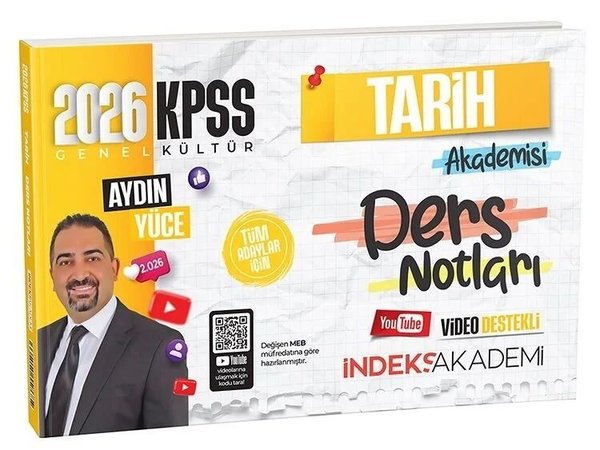 2026 KPSS Tarih Akademisi Video Ders Notları