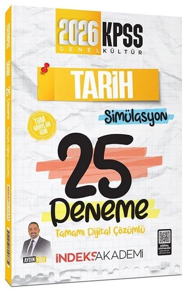 2026 KPSS Tarih Simülasyon 25 Deneme Çözümlü