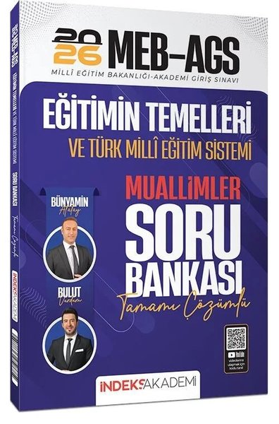 2026 MEB - AGS Eğitimin Temelleri ve Türk Milli Eğitim Sistemi Muallimler Soru Bankası Çözümlü