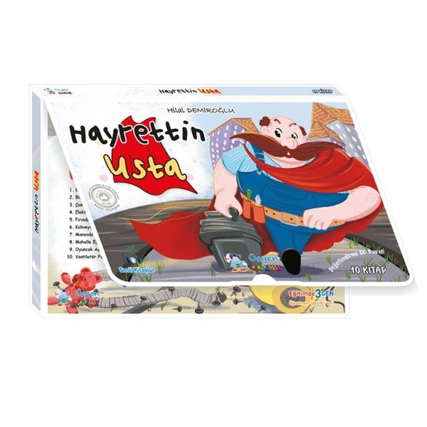 Hayrettin Usta Seti - 10 Kitap Takım - Kutulu 16 Sayfa (10 Kitaplı Okuma Seti + Değerlendirme Eki)