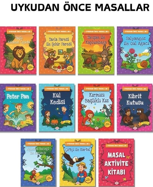 Uykudan Önce Masallar Serisi Seti - 10 Kitap + 1 Aktivite Takım