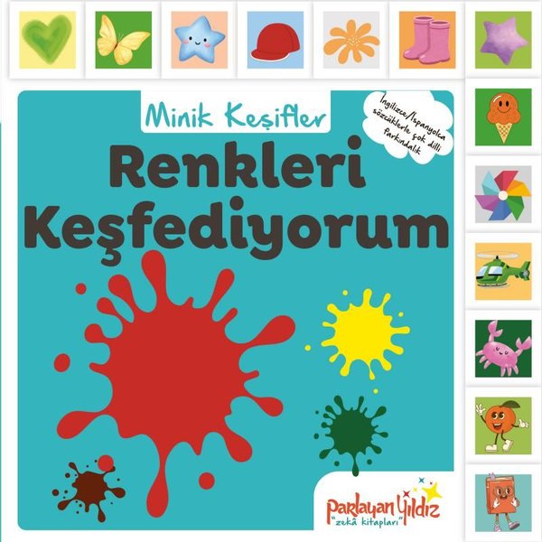 Renkleri Keşfediyorum - Minik Keşifler (İngilizce - İspanyolca Sözcüklerle Çok Dilli Farkındalık)